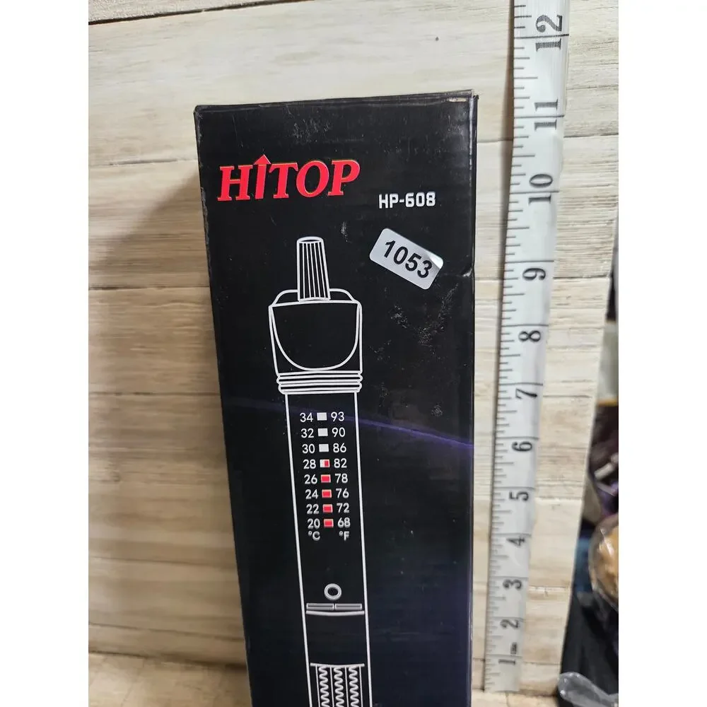 HITOP HP-608 Aquarium Heater 50W Adjustable Fish Tank Heater New Open Box